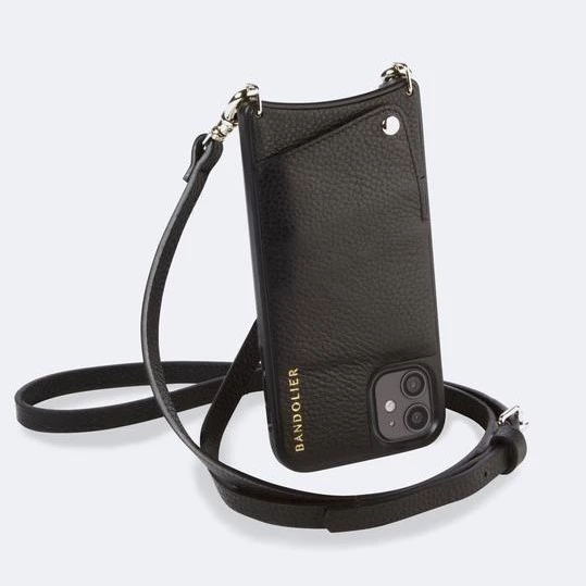 Bandolier EMMA 2020-21FW Plain Leather Logo Smart Phone Cases For Women Black/pewter X Iphone 12 Pro Max 14 Bandolier EMMA 2020-21FW Plain Leather Logo Smart Phone Cases For Women Black/pewter X Iphone 12 Pro Max - Image 14