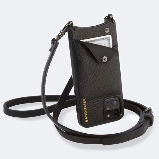 Bandolier EMMA 2020-21FW Plain Leather Logo Smart Phone Cases For Women Black/pewter X Iphone 12 Pro Max 19 Bandolier EMMA 2020-21FW Plain Leather Logo Smart Phone Cases For Women Black/pewter X Iphone 12 Pro Max - Image 19