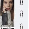 Bandolier SARAH Unisex Street Style Plain Leather IPhone 8 IPhone 8 Plus For Women Domestic Shipping +1000 Metal Fittings Silver X One Size