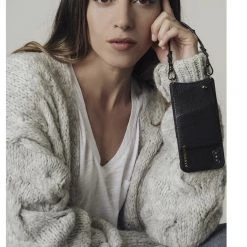 Bandolier SARAH Unisex Street Style Plain Leather IPhone 8 IPhone 8 Plus For Women Domestic Shipping +1000 Metal Fittings Silver X One Size -Bandolier Online Shop org 3359