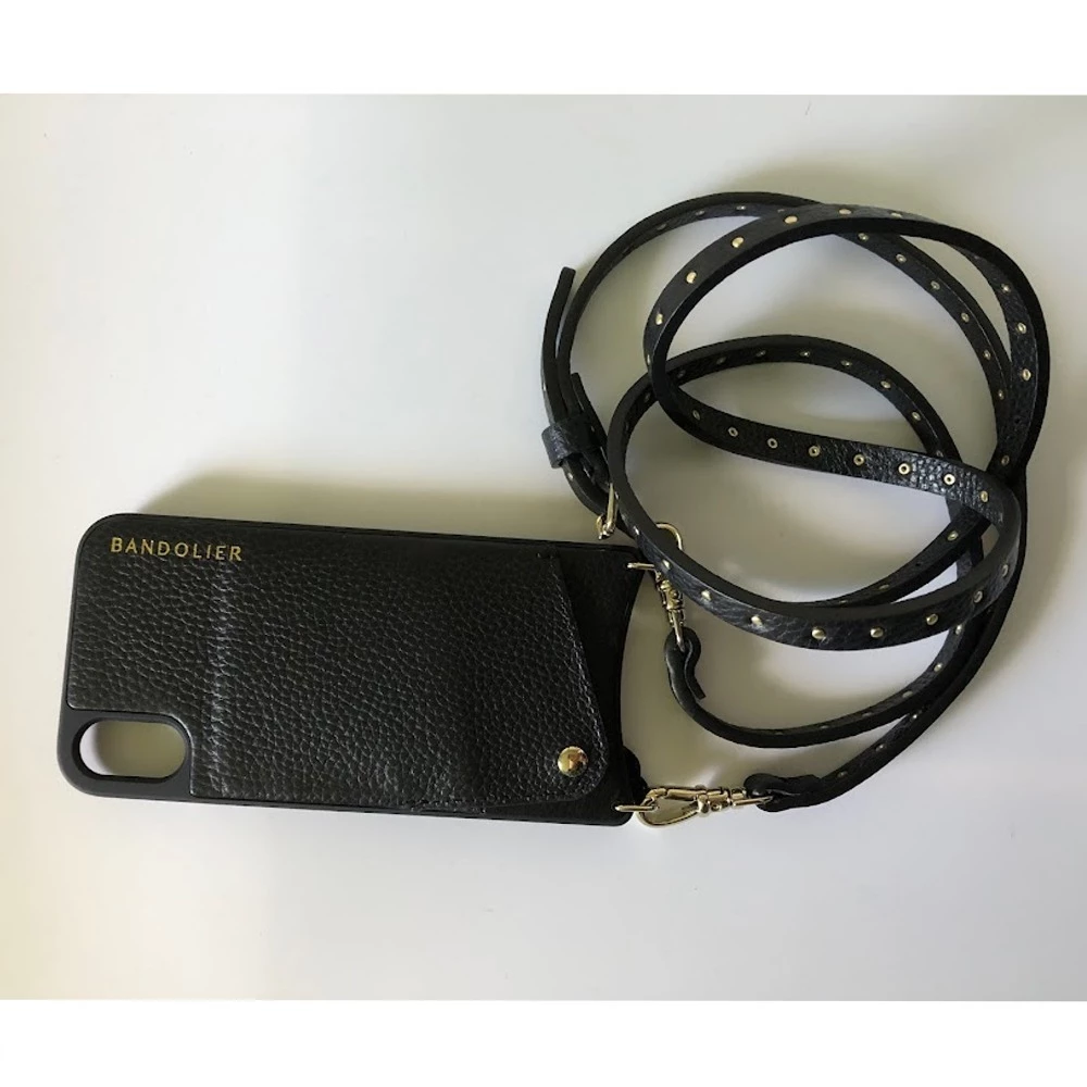 Bandolier Plain Leather IPhone XS Max IPhone XR Logo IPhone 11 Pro For Women Black/gold X Iphone 12/12 Pro 7 Bandolier Plain Leather IPhone XS Max IPhone XR Logo IPhone 11 Pro For Women Black/gold X Iphone 12/12 Pro - Image 7