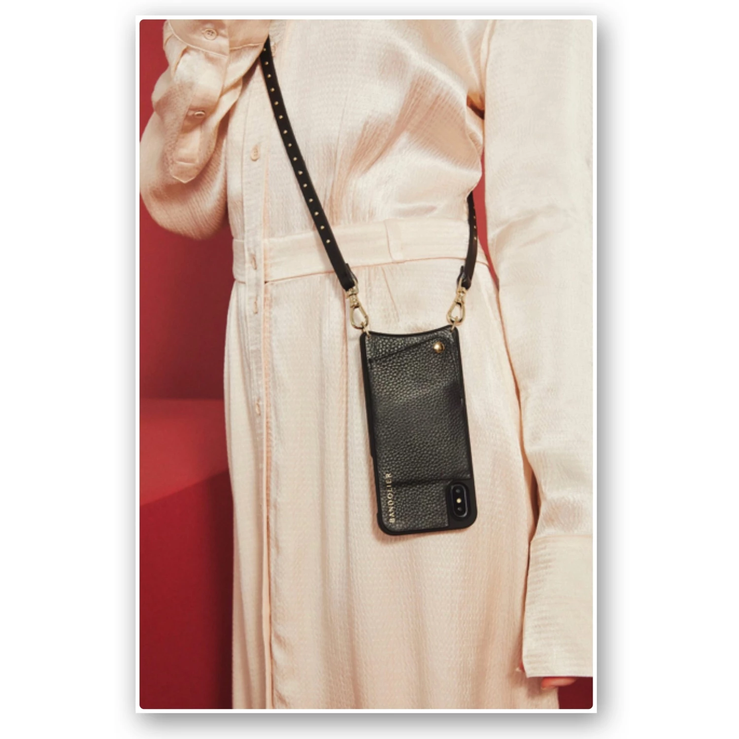 Bandolier Plain Leather IPhone XS Max IPhone XR Logo IPhone 11 Pro For Women Black/gold X Iphone 12/12 Pro 10 Bandolier Plain Leather IPhone XS Max IPhone XR Logo IPhone 11 Pro For Women Black/gold X Iphone 12/12 Pro - Image 10