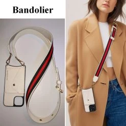 Bandolier Plain Leather IPhone 13 IPhone 13 Mini IPhone 13 Pro For Women Ivory/gold X Iphone 13 Mini