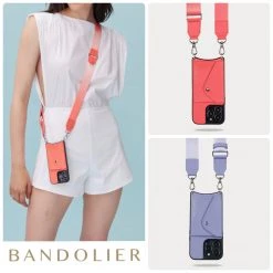 Bandolier Plain Leather Logo IPhone 13 IPhone 13 Mini IPhone 13 Pro For Women Lavender/silver X Iphone 13 Pro Max