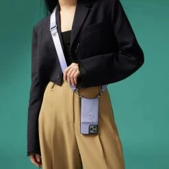 Bandolier Plain Leather Logo IPhone 13 IPhone 13 Mini IPhone 13 Pro For Women Lavender/silver X Iphone 13 Pro Max -Bandolier Online Shop org 3485