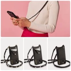 Bandolier Plain Leather IPhone 8 IPhone X IPhone XS IPhone XS Max For Women Black/silver X Iphone 13 Mini -Bandolier Online Shop org 3517
