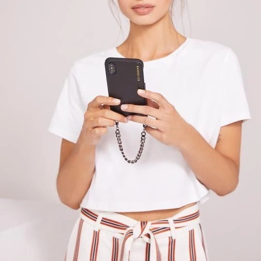 Bandolier 2019 SS Street Style Plain IPhone 8 IPhone 8 Plus IPhone X IPhone XS For Women Black/pewter X Iphone Xs/x 13 Bandolier 2019 SS Street Style Plain IPhone 8 IPhone 8 Plus IPhone X IPhone XS For Women Black/pewter X Iphone Xs/x - Image 13