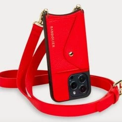 Bandolier 2022-23FW Leather IPhone 8 IPhone 8 Plus IPhone X IPhone XS For Women 1.red/gold X Iphone 12 / 12 Pro -Bandolier Online Shop org 3544
