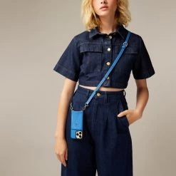 Bandolier Plain Leather Co-ord Logo IPhone 13 IPhone 13 Mini For Women Gray (airpod Regular) X Gray (iphone 11 Pro) -Bandolier Online Shop org 3564