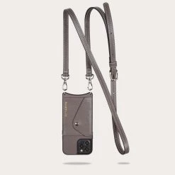 Bandolier Plain Leather Co-ord Logo IPhone 13 IPhone 13 Mini For Women Gray (airpod Regular) X Gray (iphone 11 Pro) -Bandolier Online Shop org 3570