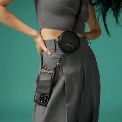 Bandolier Unisex Street Style Plain Leather Co-ord Logo IPhone 13 For Women Black/pewter X Iphone 12 Mini 15 Bandolier Unisex Street Style Plain Leather Co-ord Logo IPhone 13 For Women Black/pewter X Iphone 12 Mini -Bandolier Online Shop org 3580