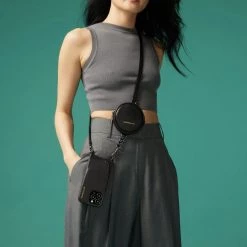 Bandolier Unisex Street Style Plain Leather Co-ord Logo IPhone 13 For Women Black/pewter X Iphone 12 Mini 17 Bandolier Unisex Street Style Plain Leather Co-ord Logo IPhone 13 For Women Black/pewter X Iphone 12 Mini -Bandolier Online Shop org 3582