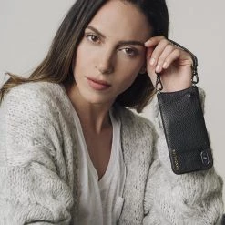 Bandolier 2019 SS Plain Leather IPhone 8 IPhone 8 Plus IPhone X IPhone XS For Women Black/pewter X One Size -Bandolier Online Shop org 3661