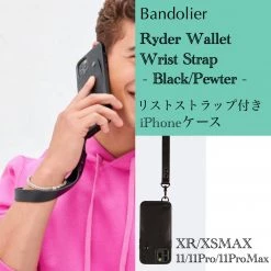 Bandolier Plain Leather IPhone XS Max IPhone XR Logo IPhone 11 Pro For Men Black/pewter X Iphone Xr