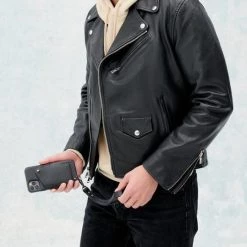 Bandolier Plain Leather IPhone XS Max IPhone XR Logo IPhone 11 Pro For Men Black/pewter X Iphone Xr -Bandolier Online Shop org 3690