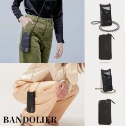 Bandolier Unisex Chain Plain Leather IPhone 8 IPhone 8 Plus IPhone X For Women Black/gold X Iphone Xs / X