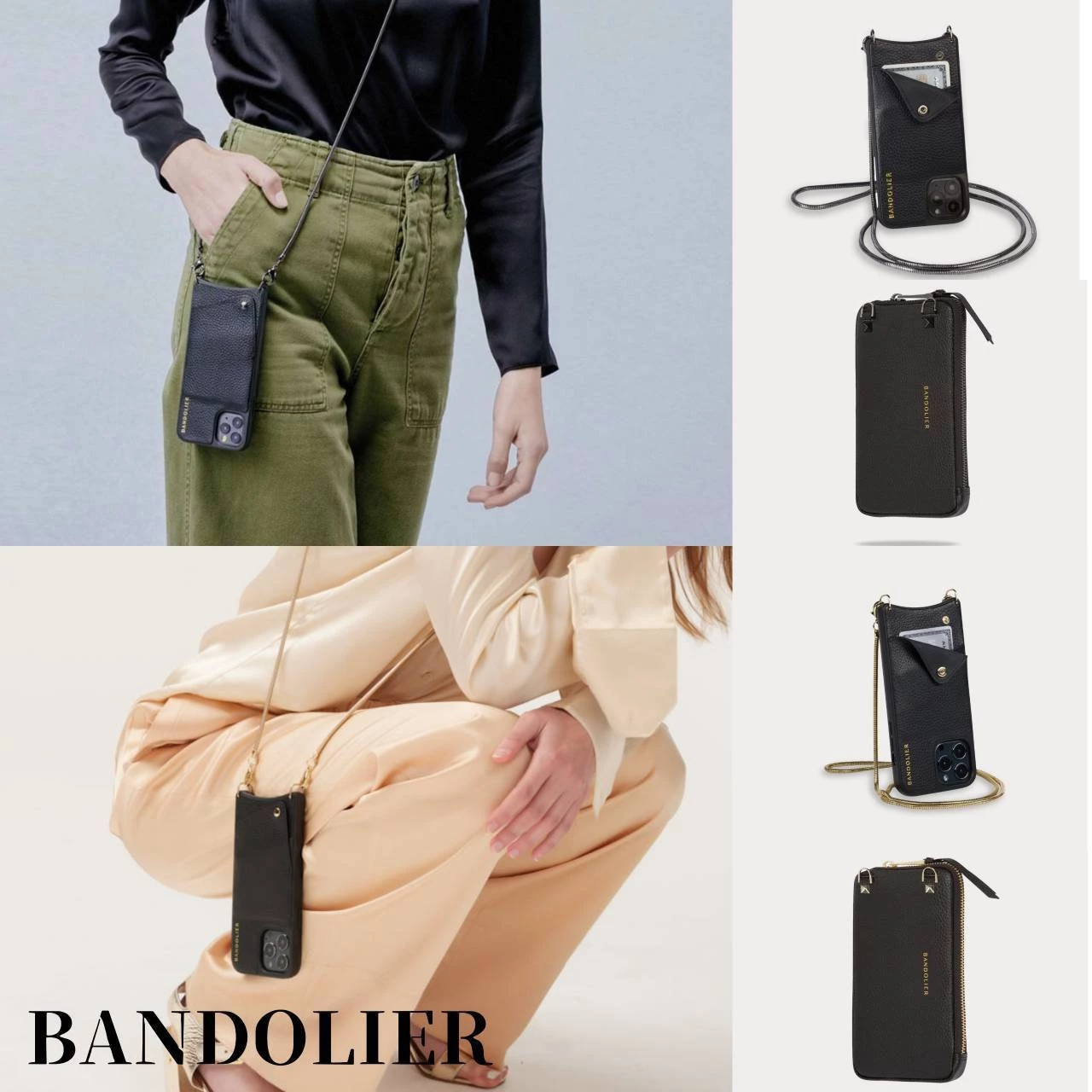 Bandolier Unisex Chain Plain Leather IPhone 8 IPhone 8 Plus IPhone X For Women Black/gold X Iphone Xs / X 1 Bandolier Unisex Chain Plain Leather IPhone 8 IPhone 8 Plus IPhone X For Women Black/gold X Iphone Xs / X