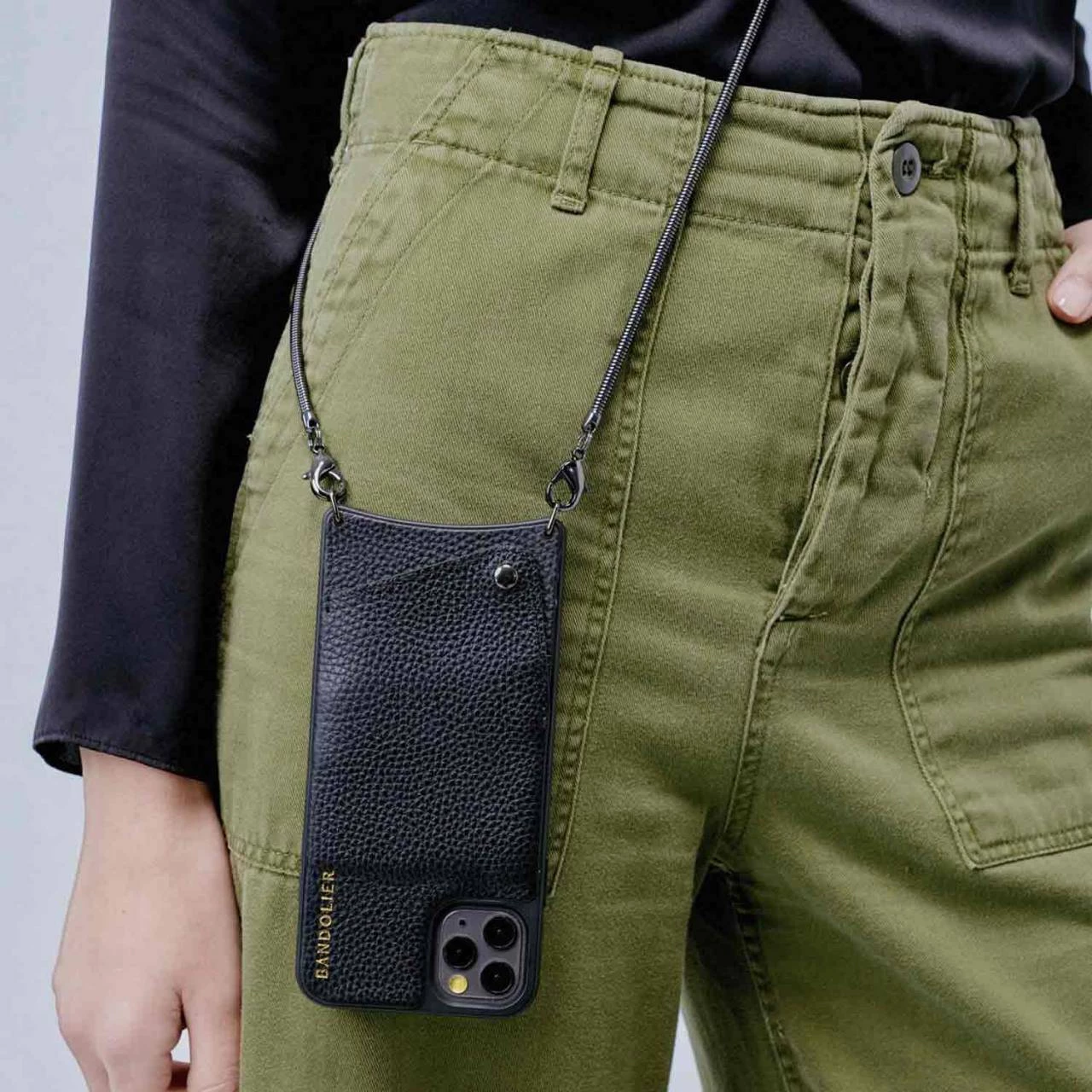 Bandolier Unisex Chain Plain Leather IPhone 8 IPhone 8 Plus IPhone X For Women Black/gold X Iphone Xs / X 7 Bandolier Unisex Chain Plain Leather IPhone 8 IPhone 8 Plus IPhone X For Women Black/gold X Iphone Xs / X - Image 7