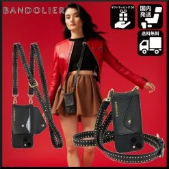 Bandolier Plain Leather Logo IPhone 13 IPhone 13 Mini IPhone 13 Pro For Women Black X Iphone13