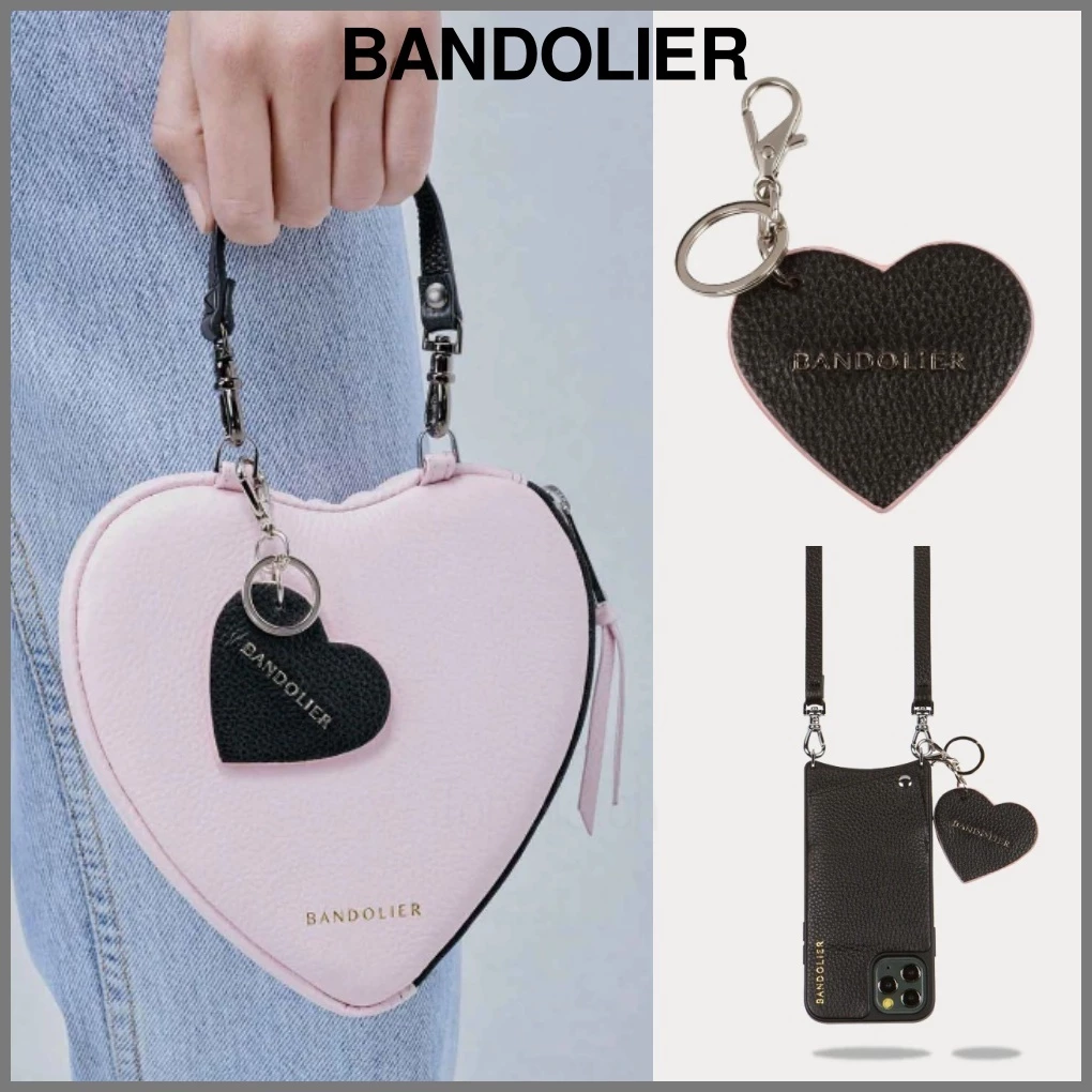 Bandolier 2020 Cruise Heart Unisex Studded Street Style Plain Leather IPhone 8 For Women Black/pink/silver X One Size 1 Bandolier 2020 Cruise Heart Unisex Studded Street Style Plain Leather IPhone 8 For Women Black/pink/silver X One Size