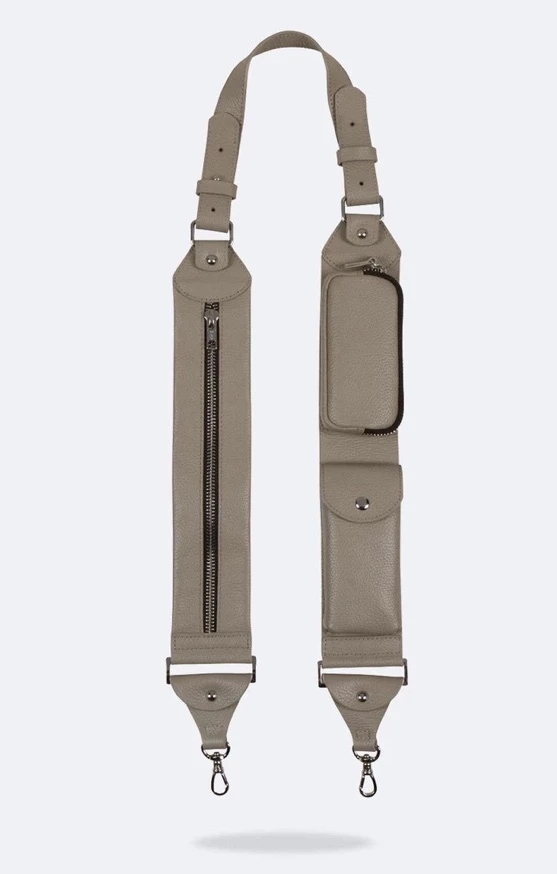 Bandolier Plain Leather Logo Smart Phone Cases For Women Greige/silver X One Size 2 Bandolier Plain Leather Logo Smart Phone Cases For Women Greige/silver X One Size - Image 2