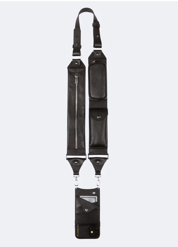 Bandolier Plain Leather Logo Smart Phone Cases For Women Greige/silver X One Size 10 Bandolier Plain Leather Logo Smart Phone Cases For Women Greige/silver X One Size - Image 10