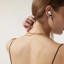 Bandolier Chain Tech Accessories For Women Black/gold X One Size -Bandolier Online Shop org 3807