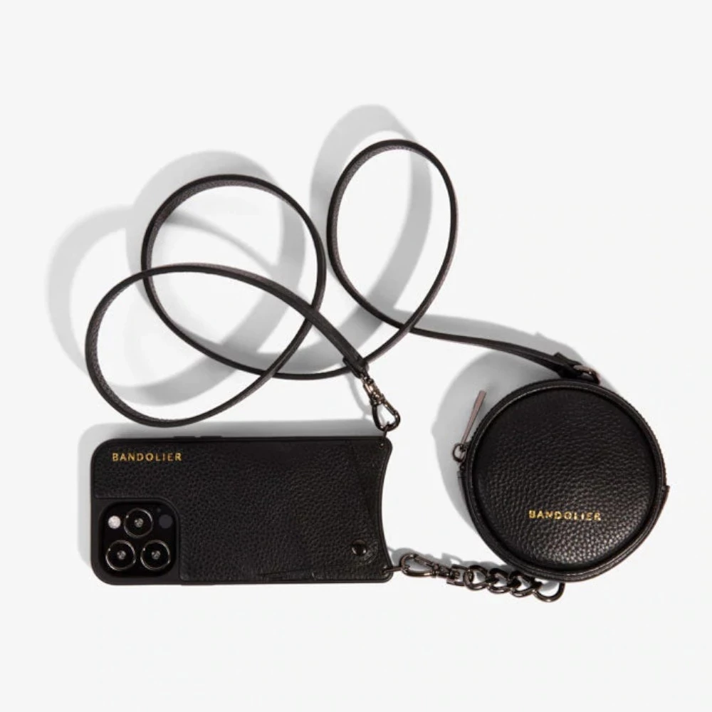 Bandolier Plain Leather Logo IPhone 13 IPhone 13 Pro IPhone 13 Pro Max For Women Black/pewter X Iphone 13 10 Bandolier Plain Leather Logo IPhone 13 IPhone 13 Pro IPhone 13 Pro Max For Women Black/pewter X Iphone 13 - Image 10