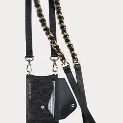 Bandolier Chain Plain Leather Logo IPhone 13 IPhone 13 Pro For Women Silver X 13 -Bandolier Online Shop org 3849