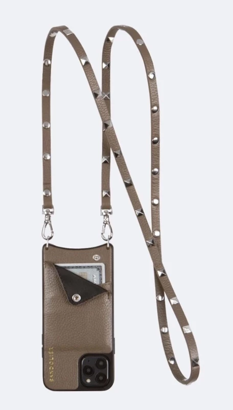 Bandolier Plain Leather Logo Smart Phone Cases For Women Taupe/silver (stock Check Required) X Iphone 11 Promax 15 Bandolier Plain Leather Logo Smart Phone Cases For Women Taupe/silver (stock Check Required) X Iphone 11 Promax - Image 15