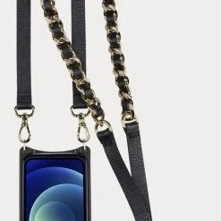 Bandolier Chain Plain Leather Logo IPhone 13 IPhone 13 Pro For Women Silver X 13 -Bandolier Online Shop org 3850