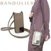 Bandolier Street Style Plain Leather Bridal IPhone 13 For Women Light Taupe (check Required) X Iphone13