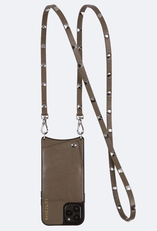 Bandolier Plain Leather Logo Smart Phone Cases For Women Taupe/silver (stock Check Required) X Iphone 11 Promax 16 Bandolier Plain Leather Logo Smart Phone Cases For Women Taupe/silver (stock Check Required) X Iphone 11 Promax - Image 16