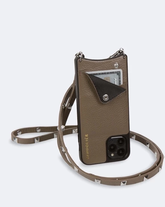 Bandolier Plain Leather Logo Smart Phone Cases For Women Taupe/silver (stock Check Required) X Iphone 11 Promax 19 Bandolier Plain Leather Logo Smart Phone Cases For Women Taupe/silver (stock Check Required) X Iphone 11 Promax - Image 19