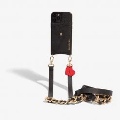 Bandolier Heart Unisex Studded Street Style Plain Leather IPhone 8 For Women Red/gold X K -Bandolier Online Shop org 3891