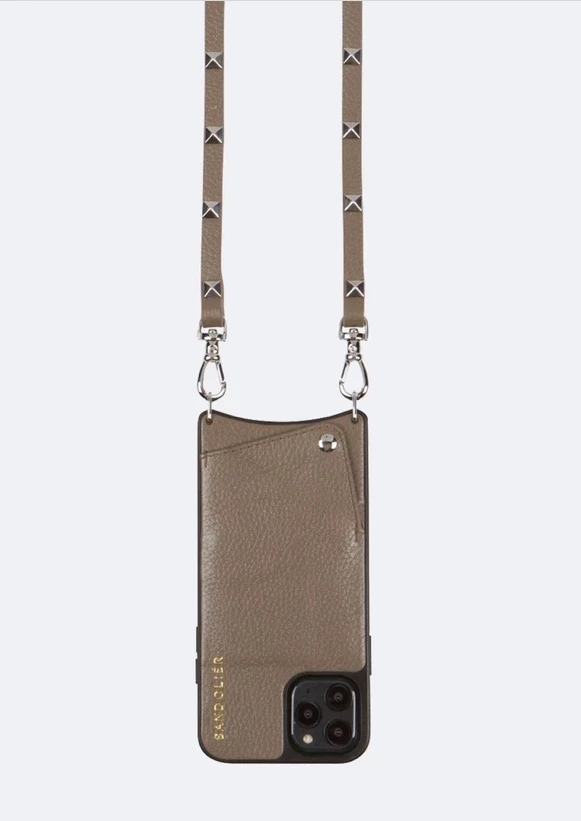 Bandolier Plain Leather Logo Smart Phone Cases For Women Taupe/silver (stock Check Required) X Iphone 11 Promax 20 Bandolier Plain Leather Logo Smart Phone Cases For Women Taupe/silver (stock Check Required) X Iphone 11 Promax - Image 20