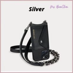 Bandolier Faux Fur Plain Logo IPhone 13 IPhone 13 Pro For Women Silver X ③iphone 13 -Bandolier Online Shop org 3902