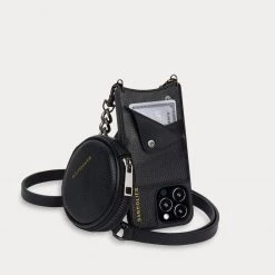 Bandolier Unisex Street Style Plain Leather Co-ord Logo IPhone 13 For Women Black/pewter X Iphone 13mini 27 Bandolier Unisex Street Style Plain Leather Co-ord Logo IPhone 13 For Women Black/pewter X Iphone 13mini -Bandolier Online Shop org 3983