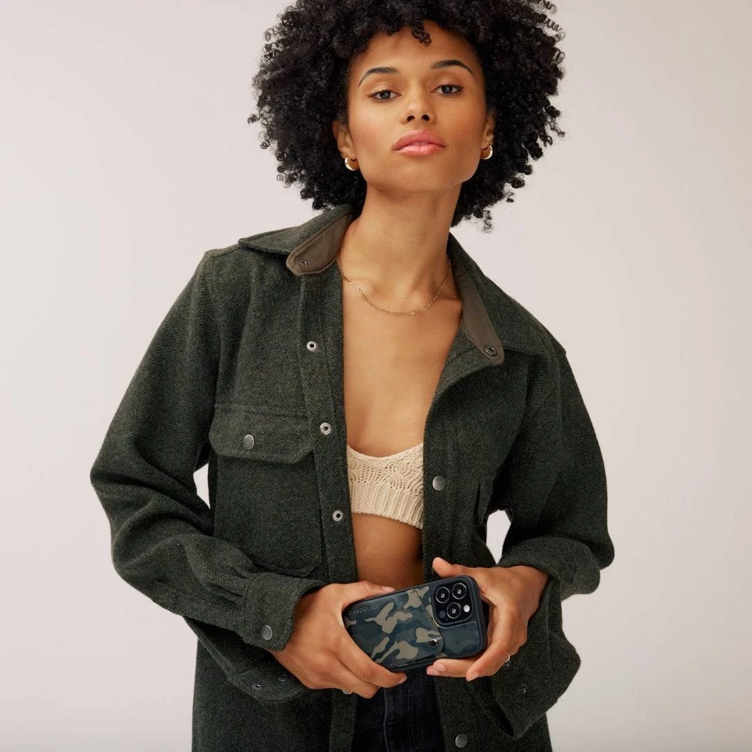 Bandolier 2019-20FW Plain Leather IPhone 8 IPhone 8 Plus IPhone X IPhone XS For Men Camo/pewter X 13 Pro Max 3 Bandolier 2019-20FW Plain Leather IPhone 8 IPhone 8 Plus IPhone X IPhone XS For Men Camo/pewter X 13 Pro Max - Image 3