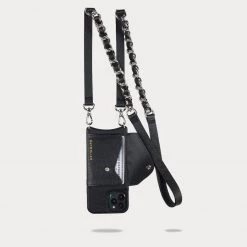 Bandolier Plain Leather Logo IPhone 13 IPhone 13 Pro IPhone 13 Pro Max For Women Black/gold X Iphone 13 -Bandolier Online Shop org 4060