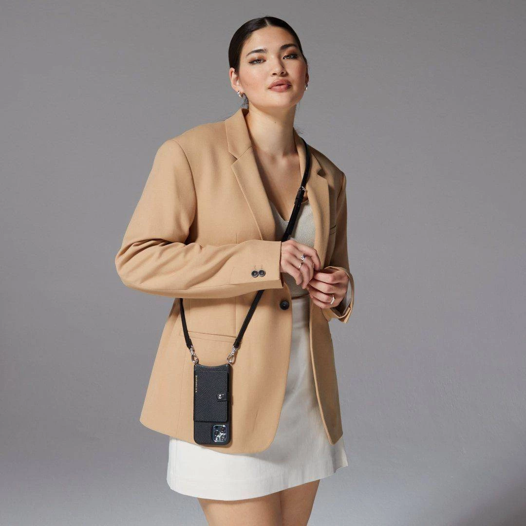 Bandolier 2021 SS Plain Leather Logo IPhone 13 IPhone 13 Pro IPhone 13 Pro Max For Women Black/silver X Iphone 13 Pro 20 Bandolier 2021 SS Plain Leather Logo IPhone 13 IPhone 13 Pro IPhone 13 Pro Max For Women Black/silver X Iphone 13 Pro - Image 20