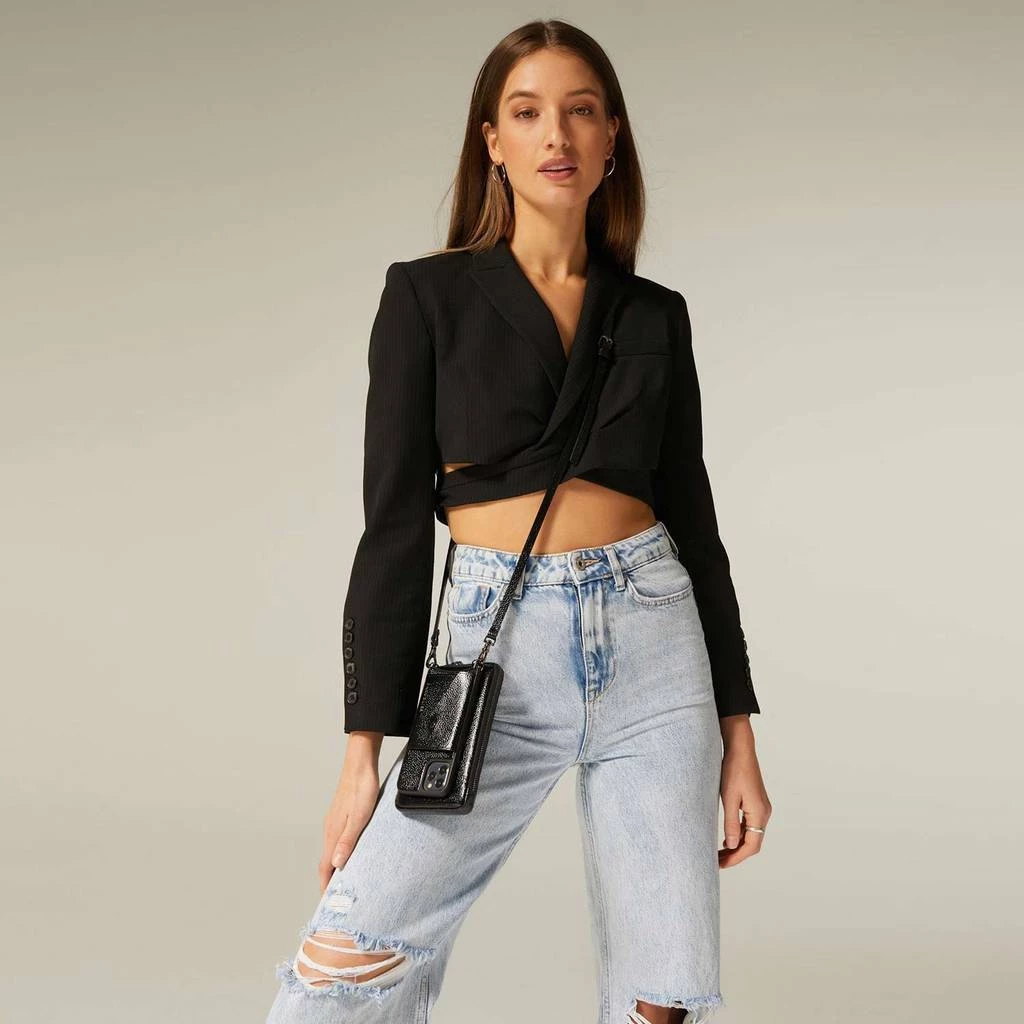 Bandolier 2020 Cruise Leather Smart Phone Cases For Women ⑦mist Green/ Silver X One Size 5 Bandolier 2020 Cruise Leather Smart Phone Cases For Women ⑦mist Green/ Silver X One Size - Image 5