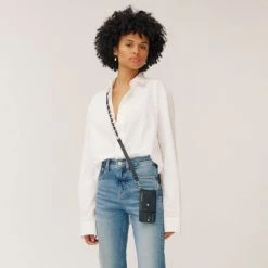 Bandolier Blended Fabrics Street Style Chain Plain Leather Bridal Logo For Women Silver X 13 Pro (stock Check Required) -Bandolier Online Shop org 4249