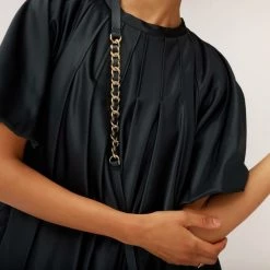 Bandolier Blended Fabrics Street Style Chain Plain Leather Bridal Logo For Women Silver X 13 Pro (stock Check Required) -Bandolier Online Shop org 4259