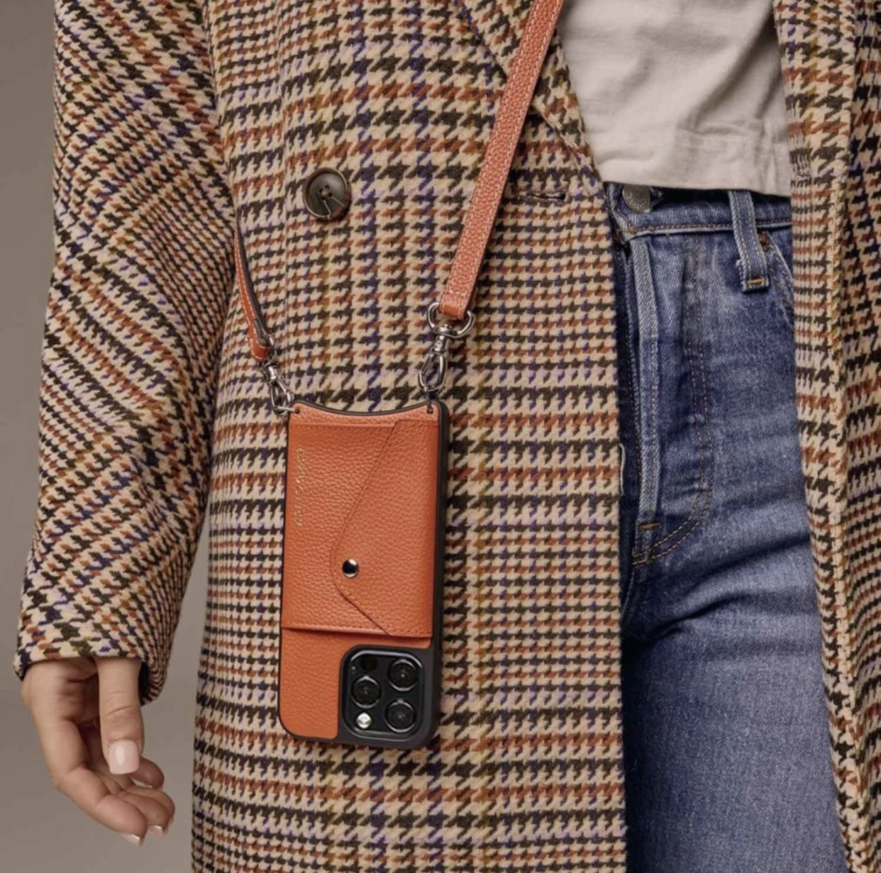 Bandolier Unisex Plain Leather Co-ord IPhone 13 IPhone 13 Mini For Women Orange X Iphone 13 9 Bandolier Unisex Plain Leather Co-ord IPhone 13 IPhone 13 Mini For Women Orange X Iphone 13 - Image 9