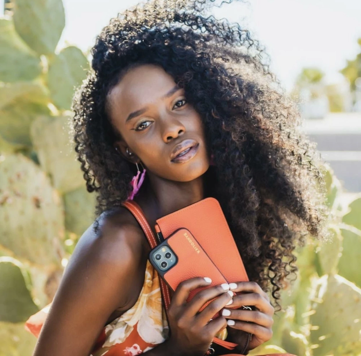 Bandolier Unisex Plain Leather Co-ord IPhone 13 IPhone 13 Mini For Women Orange X Iphone 13 14 Bandolier Unisex Plain Leather Co-ord IPhone 13 IPhone 13 Mini For Women Orange X Iphone 13 - Image 14