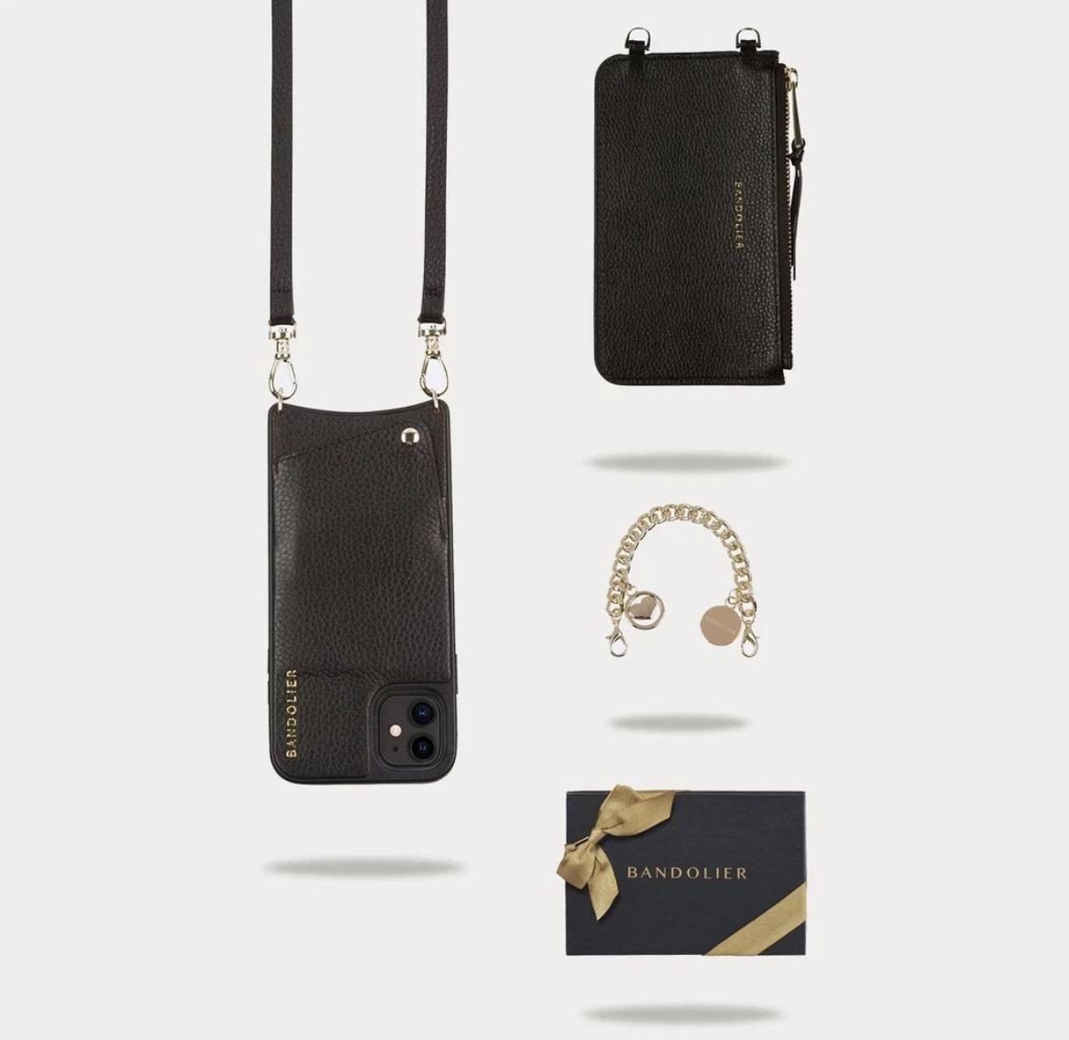 Bandolier Plain Leather IPhone 8 IPhone X IPhone XS IPhone XS Max For Women Black/gold X Iphone 6/7/8 Plus 2 Bandolier Plain Leather IPhone 8 IPhone X IPhone XS IPhone XS Max For Women Black/gold X Iphone 6/7/8 Plus - Image 2