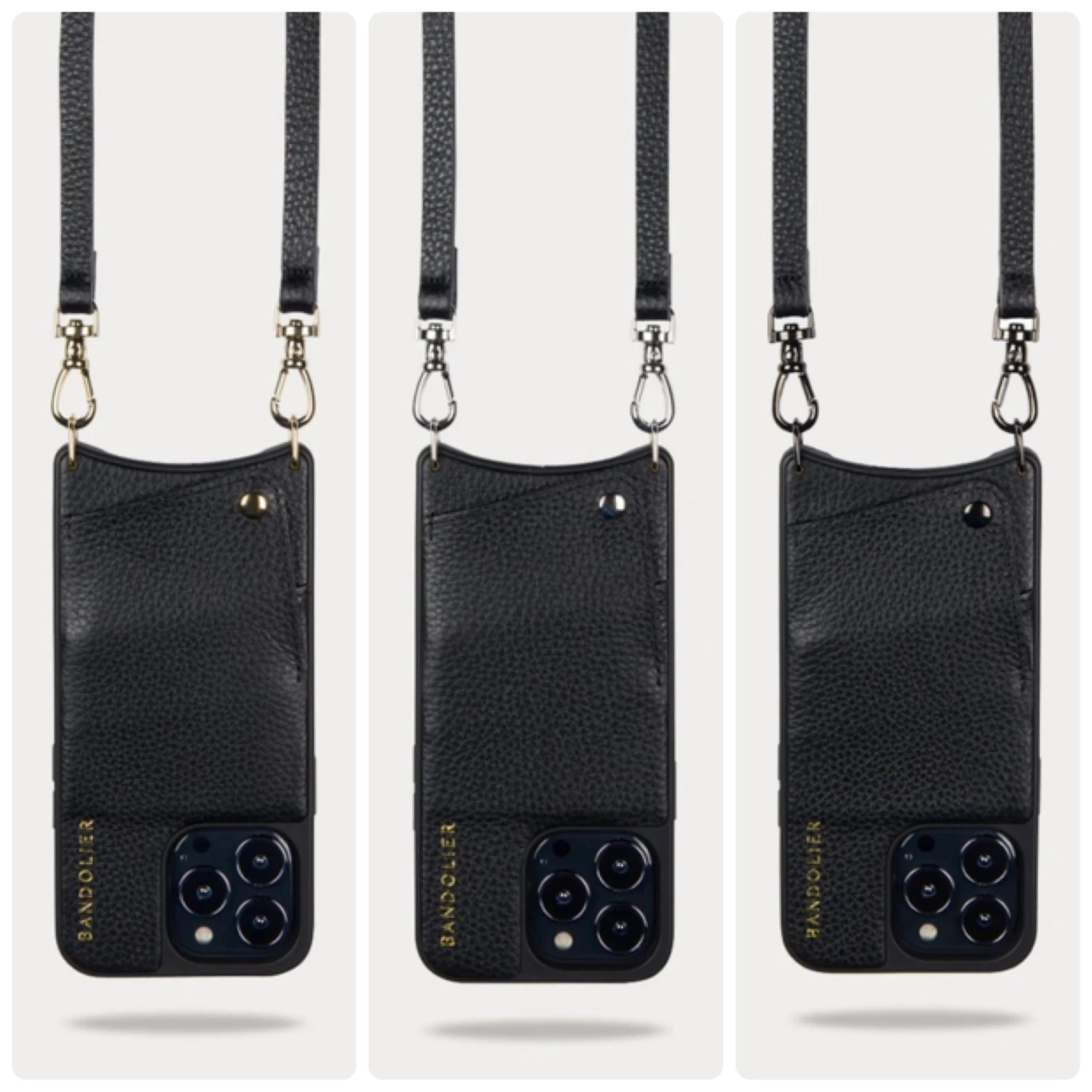 Bandolier Plain Leather IPhone 8 IPhone X IPhone XS IPhone XS Max For Women Black/gold X Iphone 6/7/8 Plus 5 Bandolier Plain Leather IPhone 8 IPhone X IPhone XS IPhone XS Max For Women Black/gold X Iphone 6/7/8 Plus - Image 5