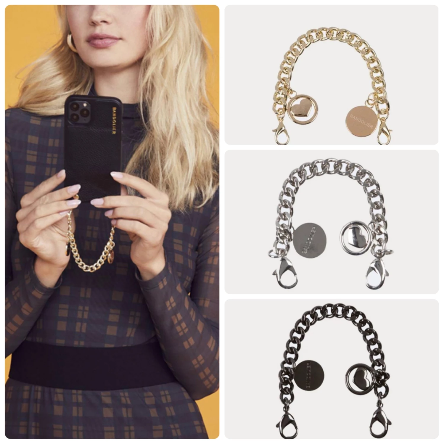 Bandolier Plain Leather IPhone 8 IPhone X IPhone XS IPhone XS Max For Women Black/gold X Iphone 6/7/8 Plus 8 Bandolier Plain Leather IPhone 8 IPhone X IPhone XS IPhone XS Max For Women Black/gold X Iphone 6/7/8 Plus - Image 8