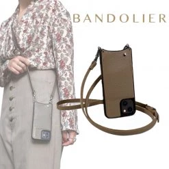 Bandolier Street Style Plain Leather Bridal IPhone 13 For Women Dark Tope (check Required) X Iphone13